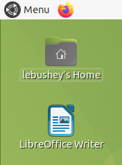 The Writer desktop icon.